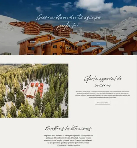 Sistema de reservas Hotel Resort Sierra Nevada