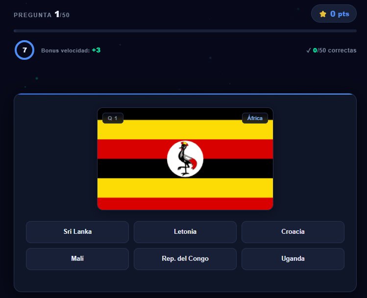 Adivina la Bandera — Juego interactivo de geografía